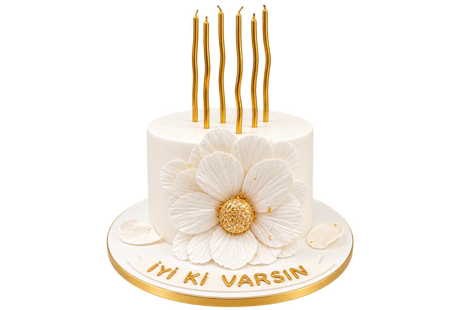 Beyaz Zarif Butik Pasta