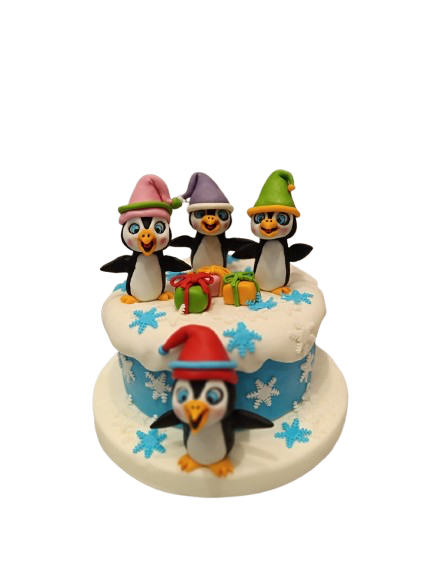 Penguenlerin Kış Macerası Butik Pasta