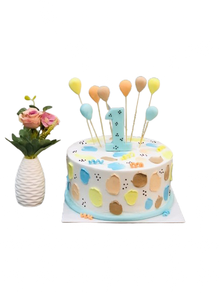 Pastel Balonlu Butik Pasta